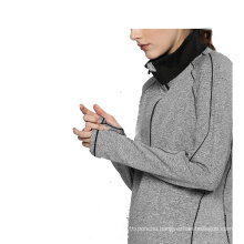 Pullover Women Spring Sweatshirt With Stand Up Collar